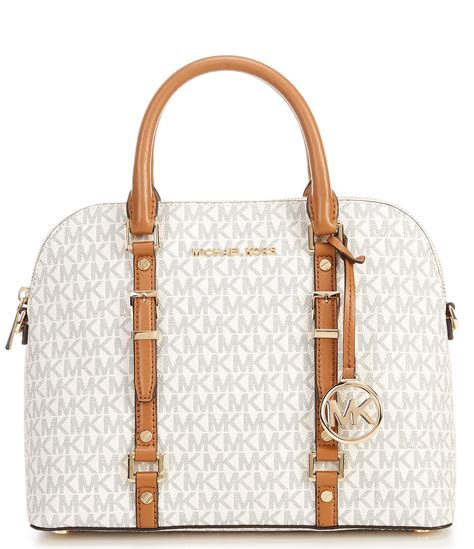michael kors signature bedford legacy dome satchel